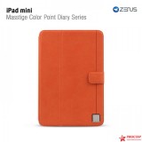 Кожаный чехол Zenus Masstige Color Point Folio Series для Apple iPad Mini (оранжевый)